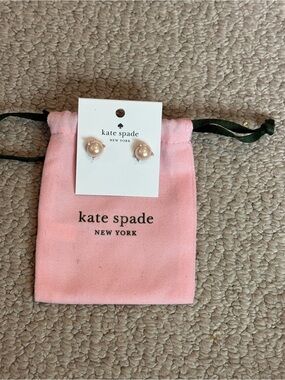 kate spade Pink Pearl Stud Earrings